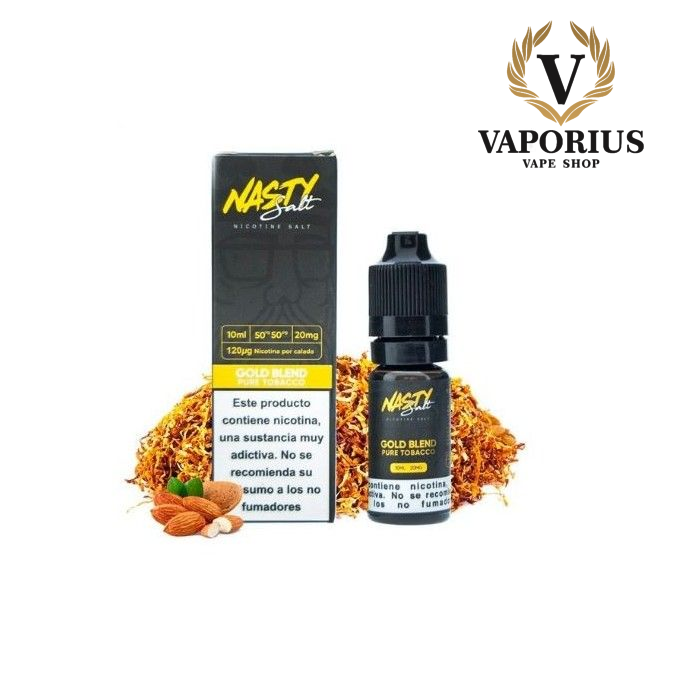 GOLD BLEND PURE TABACCO NASTY JUICE SALT 10ML 20MG