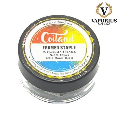COILAND FRAMED STAPLE NI80 0.20 ohm
