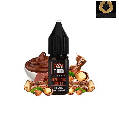 HAZEL CHOC WAFER MONDO E LIQUIDS NIC SALT 10ML 20MG