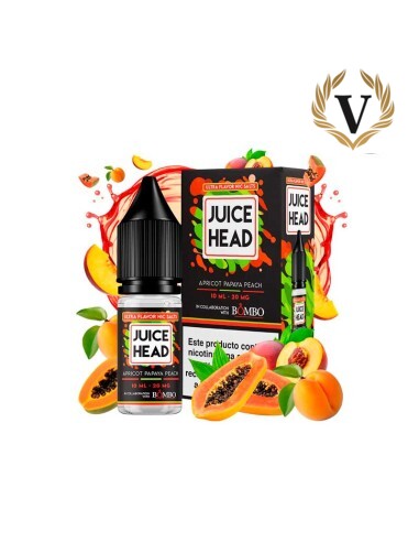 Apricot Papaya 10ml - Juice Head Nic Salts & Bombo - Nicotina : 10mg, Tamaño : 10 ml
