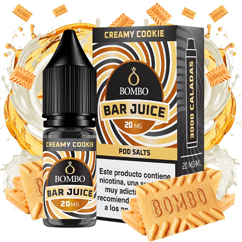 Creamy Cookie 10ml - Bombo Bar Juice - Nicotina : 10mg, Tamaño : 10 ml