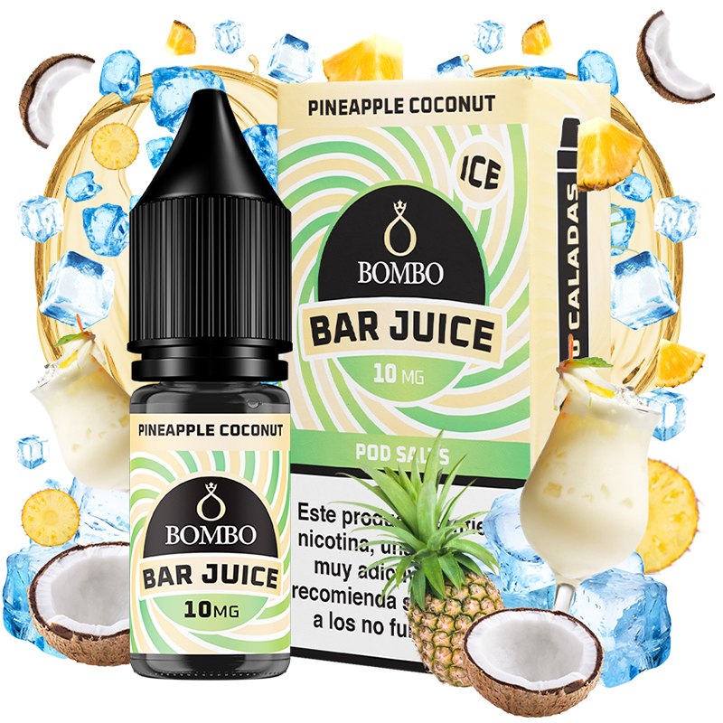 Pineapple Coconut Ice 10ml - Bombo Bar Juice - Nicotina : 20mg, Tamaño : 10 ml