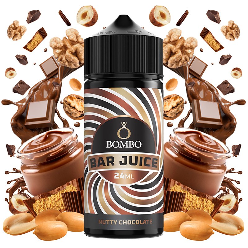 Aroma Nutty Chocolate 24ml (Longfill) - Bombo Bar Juice - Tamaño : 24ml en bote de 120ml