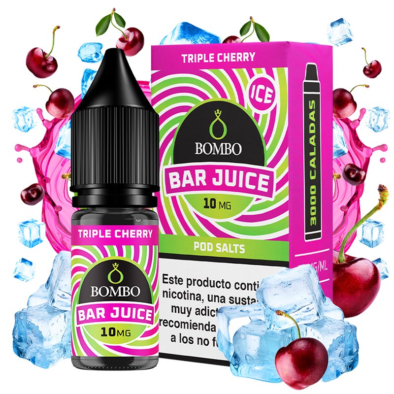 Triple Cherry 10ml - Bombo Bar Juice - Nicotina : 20mg, Tamaño : 10 ml