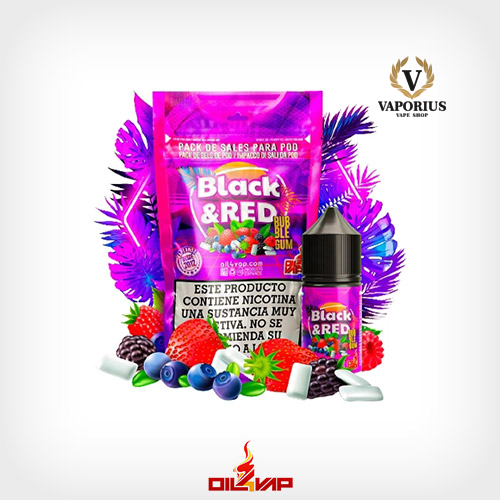 [253] BLACK AND RED BUBBLEGUM OIL4VAP AROMA LONG 8ML