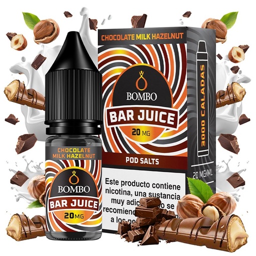 [2492] Chocolate Milk Hazelnut 10ml - Bombo Bar Juice - Nicotina : 10mg, Tamaño : 10 ml