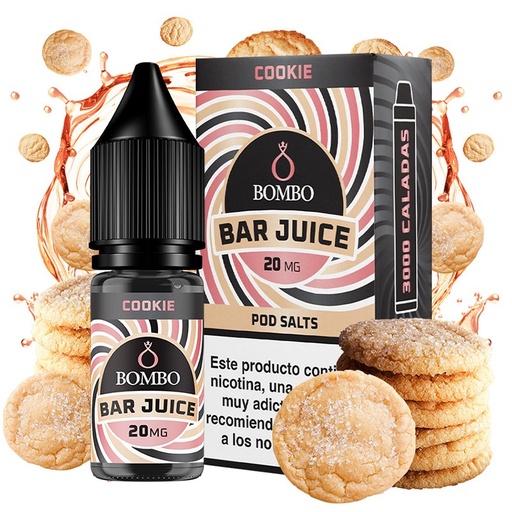 [2497] Cookie 10ml - Bombo Bar Juice - Nicotina : 20mg, Tamaño : 10 ml