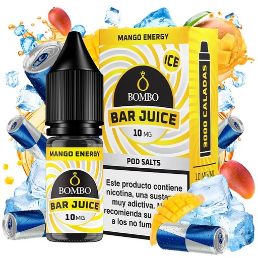 [3119] Mango Energy 10ml - Bombo Bar Juice - Nicotina : 10mg, Tamaño : 10 ml