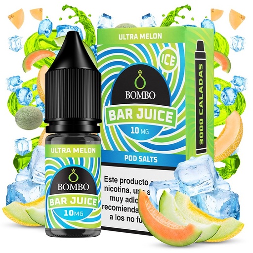 [3124] Ultra Melon 10ml - Bombo Bar Juice - Nicotina : 20mg, Tamaño : 10 ml
