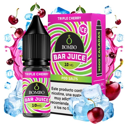 [3125] Triple Cherry 10ml - Bombo Bar Juice - Nicotina : 20mg, Tamaño : 10 ml