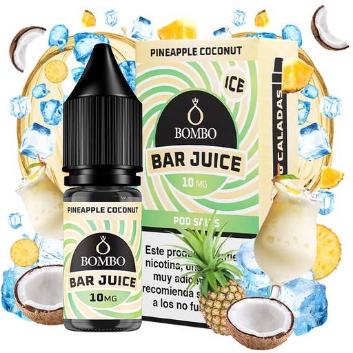 [3127] Pineapple Coconut Ice 10ml - Bombo Bar Juice - Nicotina : 10mg, Tamaño : 10 ml